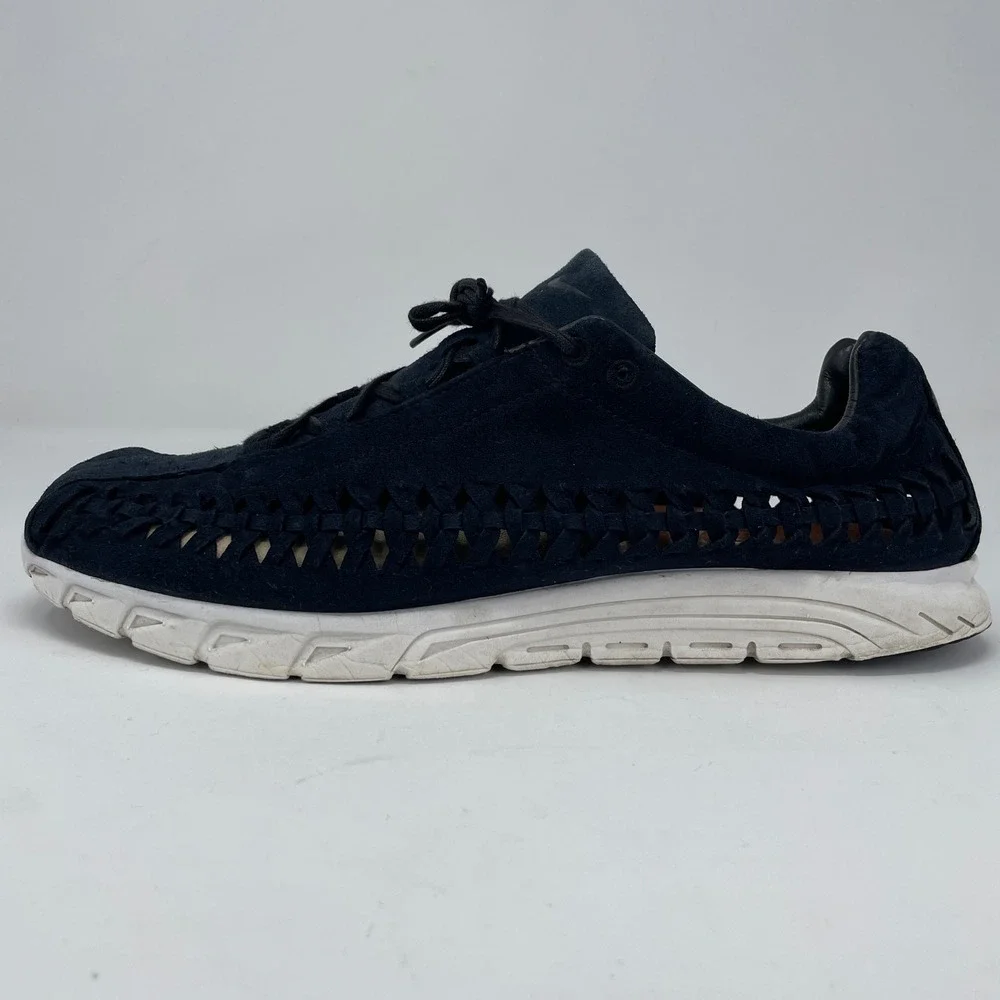 Nike Mayfly QS Woven Black Suede Breathable Lightweight Shoe Sneakers 621365-002